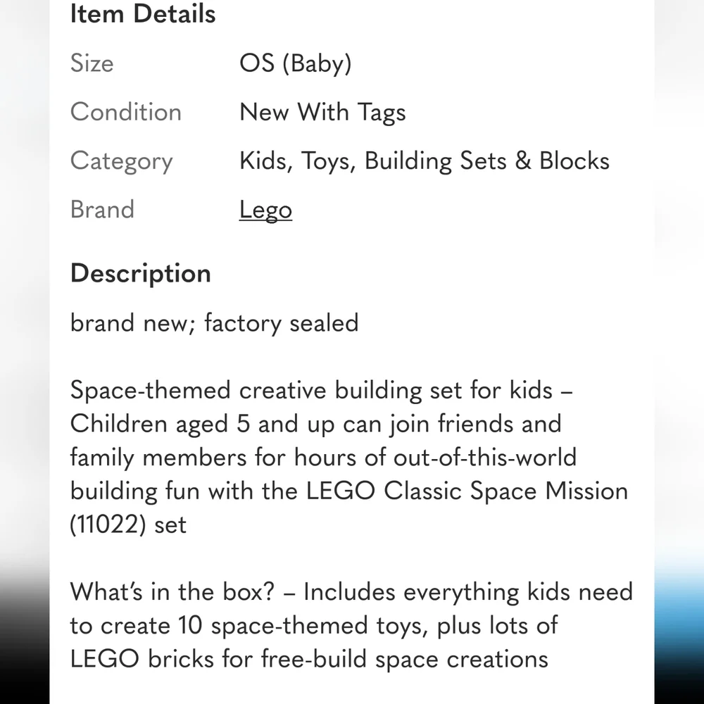 LEGO Classic Space Mission 11022 Building Set; Includes 10 Space Toy Min… - Picture 5 of 6